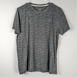 Hollister Gray Heather Crewneck T Shirt Mens Medium Short Sleeve Casual Basic